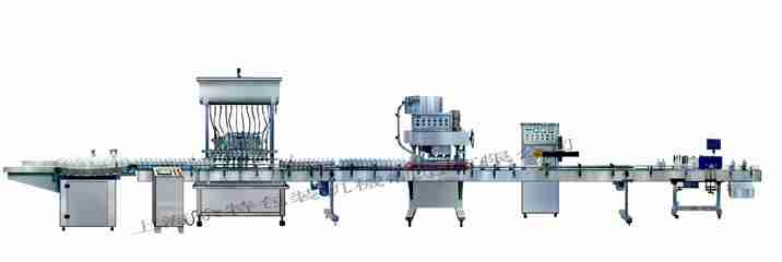 GZF-12L灌裝線直列式裝機(jī)、自動(dòng)鎖蓋機(jī)、鋁箔封口、貼標(biāo)灌裝線