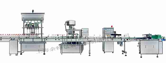 GZF-6L直列式裝機(jī)、自動(dòng)鎖蓋機(jī)、鋁箔封口、糨糊貼標(biāo)灌裝線